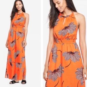 Ann Taylor Red Maxi Dress Size 2